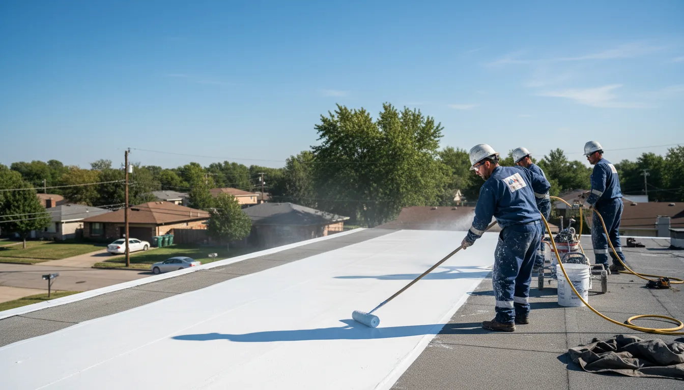 Commercial roof coating in New Blaine, AR near me